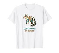 Numbat Australian By Nature Wildlife Animal Art Value Graphic T-Shirt, Men, White, L