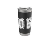 Number 06 On Back Big Bold 06 Team Group Player Matching Stainless Steel Insulated Tumbler