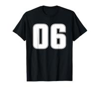 NUMBER 06 ZERO SIX YEAR 2006 AUGHTS SPORTS JERSEY UNIFORM T-Shirt