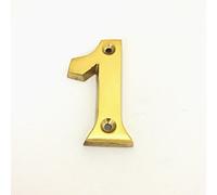 Number "1" 50mm in Polished Brass