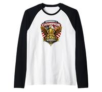 Number 1 Champion, Team, Winner Raglan Baseball Tee