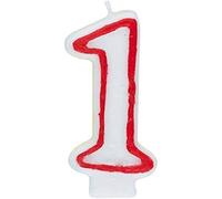 Number 1 Classic Birthday Candle (13cm) 1 Count - Perfect Celebration Candle for Any Events