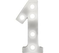 Battery Operated 3D LED Number Light - Perfect for use as a Night Light or at Weddings and Parties (Number 1)