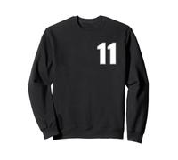 NUMBER 11 ELEVEN AGE YEAR SPORTS JERSEY #11 Sweatshirt