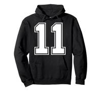 Number 11 Eleven Years Old 11th Birthday Pullover Hoodie