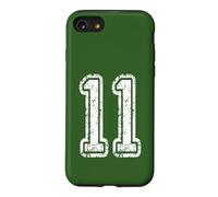 Number 11 Grungy White Sports Team Style Case for iPhone SE (2020) / 7/8