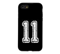 Number 11 Grungy White Sports Team Style Case for iPhone SE (2020) / 7/8