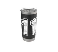Number 11 On Back Big Bold 11 Team Group Player Matching Stainless Steel Insulated Tumbler