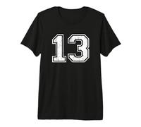 Number 13 Distressed Vintage Thirteen Sport Practice Team Premium T-Shirt