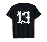 Number 13 Numbered Uniform Sports Jersey Team 13th Birthday T-Shirt