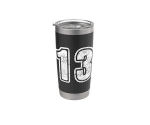 Number 13 On Back Big Bold 13 Team Group Player Matching Stainless Steel Insulated Tumbler