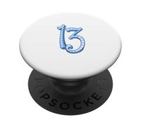 Number 13 Thirteenth Birthday PopSockets Adhesive PopGrip