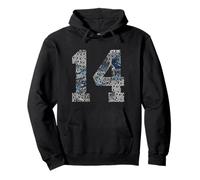 NUMBER 14 YEARS OF BEING AWESOME 14TH BIRTHDAY Pullover Hoodie