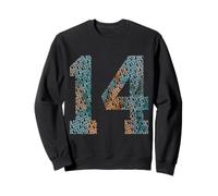 NUMBER 14 YEARS OF BEING AWESOME 14TH BIRTHDAY Sweatshirt