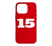 Number 15 Fifteen Sports Team FRONT PRINT Matching Birthday Case for iPhone 16 Pro
