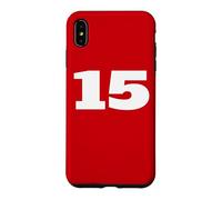 Number 15 Fifteen Sports Team FRONT PRINT Matching Birthday Case for iPhone XS Max