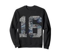 NUMBER 16 YEARS OF BEING AWESOME 16TH BIRTHDAY Sweatshirt