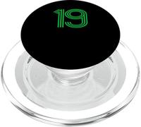 Number 19 Shirt Retro Uniform Europe Style Back Print Jersey PopSockets PopGrip for MagSafe
