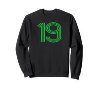 Number 19 Shirt Retro Uniform Europe Style Back Print Jersey Sweatshirt