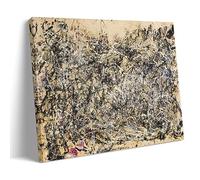 Number 1A, 1948 by Jackson Pollock Canvas Printed Poster Wall Art Scroll Canvas Painting Picture Living Room Decor Home 12x18inch(30x45cm)