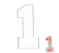 Number 1Balloon Box 28.74 Inch Number 1 Decorative Balloon Fill KT Board Box Frame Modeling Balloon (Not Included Balloons), Frame