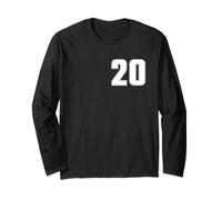 Number 20 Twenty Year Old Age 2020 Sports Jersey Teenager Long Sleeve T-Shirt