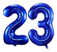 Number 23 Balloon, Navy Blue Number Balloons 23, 40"Large Self Inflating Foil Balloons Number 23,Navy Blue 23 Birthday Balloon for Men Women Birthday Anniversary Party Decorations