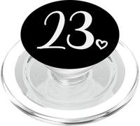Number 23 Twenty-Three For Women, 23 Years Old 23rd Birthday PopSockets PopGrip for MagSafe