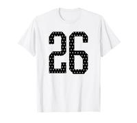 Number 26 Sports Team 26th Jersey Varsity Birthday Football T-Shirt