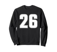 NUMBER 26 TWENTY SIX AGE YEAR SPORT JERSEY #26 FRONT & BACK Sweatshirt