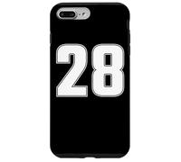 NUMBER 28 TWENTY EIGHT AGE YEAR SPORT JERSEY # FRONT & BACK Case for iPhone 7 Plus/8 Plus