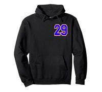 Number 29 in red white and blue Pullover Hoodie