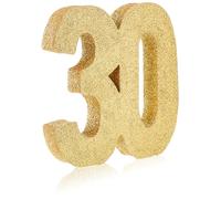 Number 30 Glitter Table Decoration Gold| Table Centrepiece | Table Decorations Centrepiece | 30th Birthday Decorations | Pack of 1 | 20cm |H102