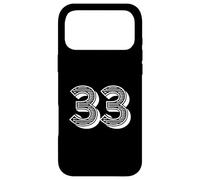 Number #33 for Sports Team Uniform Number Thirty Three Case for iPhone 17 Pro Max