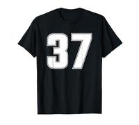 NUMBER 37 THIRTY SEVEN AGE YEAR SPORT JERSEY # FRONT & BACK T-Shirt