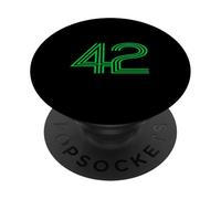 Number 42 Shirt Retro Uniform Europe Style Back Print Jersey PopSockets Adhesive PopGrip