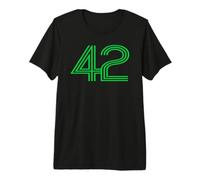 Number 42 Shirt Retro Uniform Europe Style Back Print Jersey Premium T-Shirt