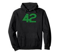 Number 42 Shirt Retro Uniform Europe Style Back Print Jersey Pullover Hoodie