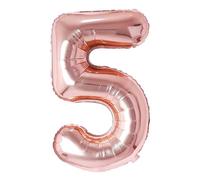 Number 5 Balloon Rosegolden Numbers Balloons 5 Birthday Party Foil Balloon 5 Decoration Support Helium-40inch