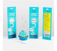 Number 5 Silver Birthday Sparkler