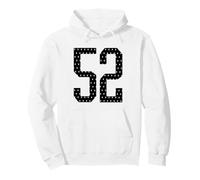 Number 52 Sports Team 52nd Jersey Varsity Birthday Football Pullover Hoodie