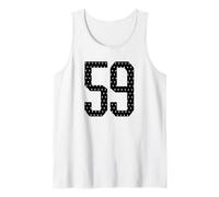 Number 59 Sports Team 59th Jersey Varsity Birthday Football Tank Top