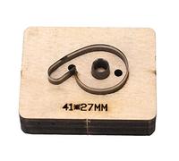 Number 6 or 9 Cutting Punching Die, Leather Cutting Mold, Alloy Steel and Wood Punching Mould with Sharp Edges for Fast Clean Cuts on Leather Cardboard Plastic Clay