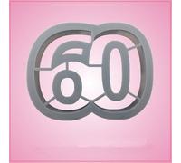 Number 60 Cookie Cutter