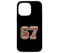 Number 67 American Football Jersey Style Lineman Men Women Case for iPhone 14 Pro Max
