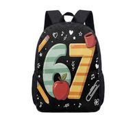 Number 67 Cursed Print Backpack - Faith-Core Chaos Aesthetic Rucksack for Daily Commute 17 Inch