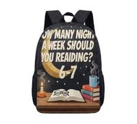 Number 67 Cursed Print Backpack - Faith-Core Chaos Aesthetic Rucksack for Daily Commute 17 Inch
