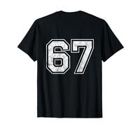 Number 67 on the back T-Shirt