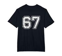 Number 67 on The Back T-Shirt, Men's Big and Tall, Black, 4X Tall