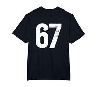 Number 67 on The Back T-Shirt, Men's Big and Tall, Black, 4X Tall